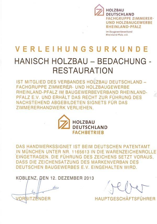 Urkunde Qualitätsmeister